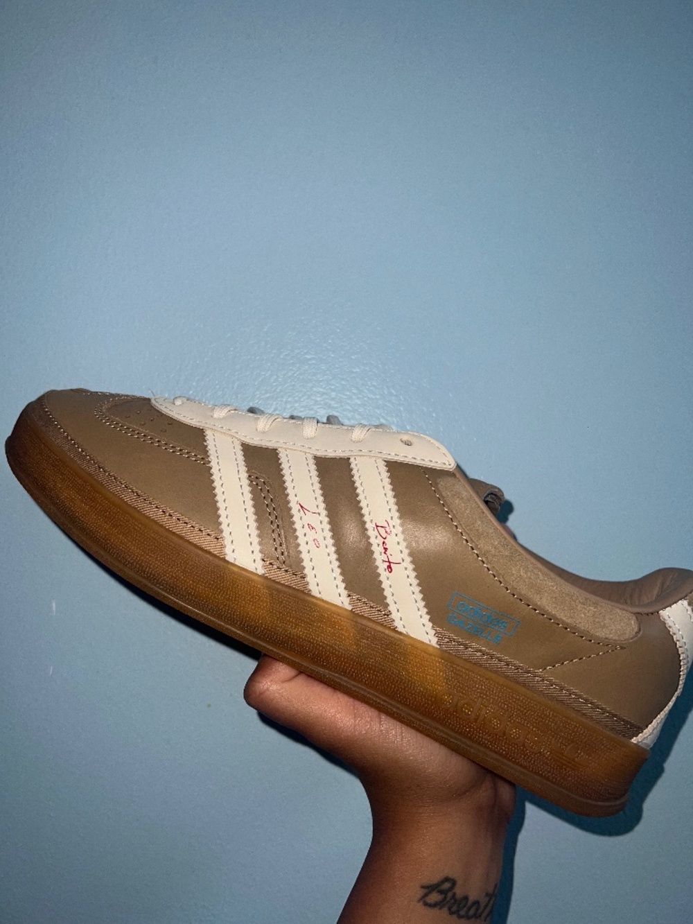 ADIDAS BAD BUNNY X MESSI GAZELLE INDOOR SHOES